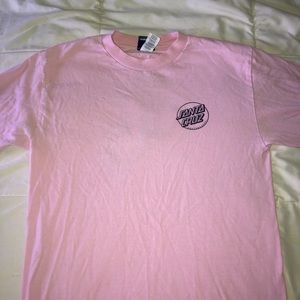 pink long sleeve santa cruz t shirt